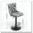 Swivel Barstools Adjusatble Seat, Modern Upholstered Bar Stools With Backs Comfortable Tufted For Home Pub And Kitchen Island, Set Of 2-648436159-648436155