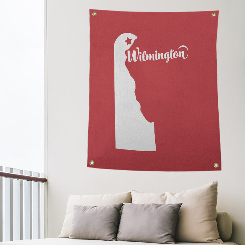 Polyester Tapestry, 59" H x 50" W, Red