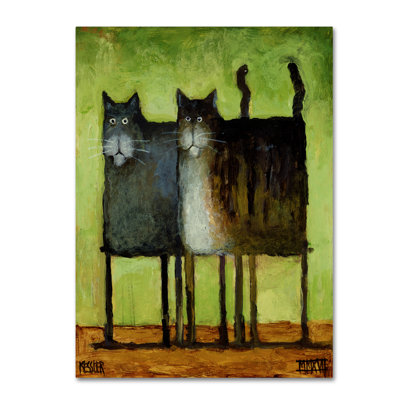 Art mural sur toile tendue - "Double Trouble" par Daniel Patrick Kessler pour décoration de salon, de chambre à coucher ou de bureau - 18 x 24