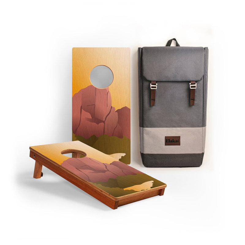 Planches de cornhole en acajou Zion National Park, H 24 po x l 12 po x P 2 po