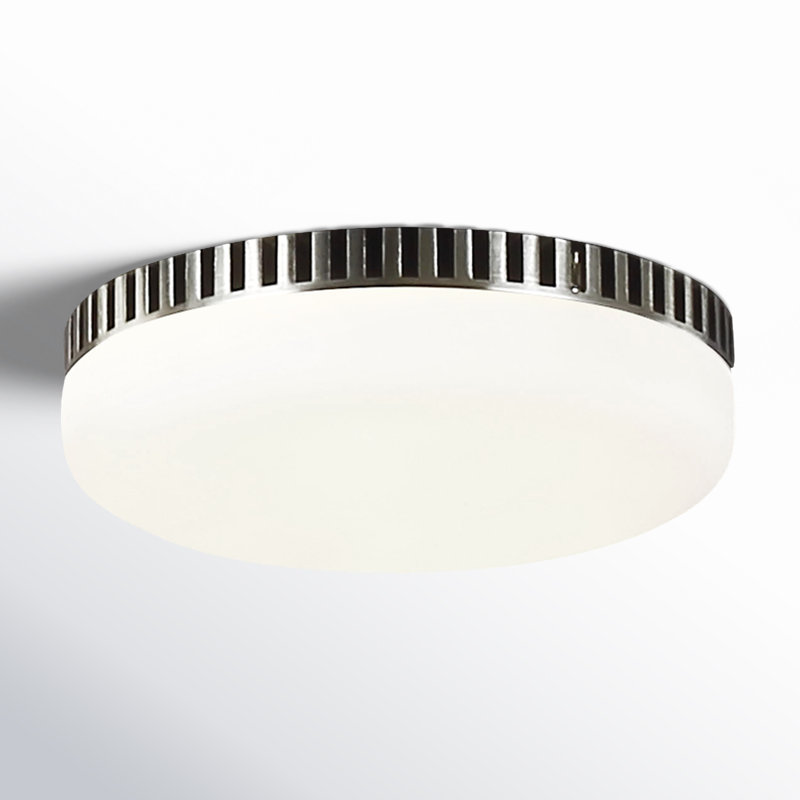 Langford 1-Light LED Ceiling Fan Bowl Light Kit, Brushed Steel