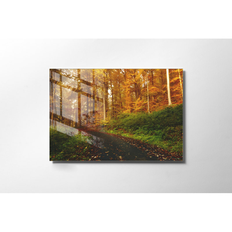 Superbe peinture murale en verre trempé 27,6 po x 39,4 po | 100% verre trempé, épaisseur: 0,16 pouce | Décoration élégante pour le salon ou le bureau, durable et facile à nettoyer, idée de cadeau parfaite