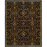 Oriental Area Rug in Black