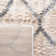 Triplett Fringe Shag Cream/Grey Area Rug
