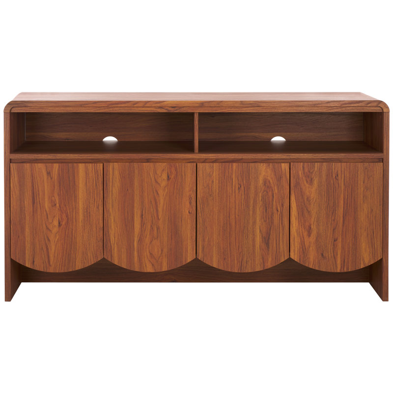 Ikeem 60.7'' W 4-Door 2-Shelf Sideboard, Walnut