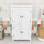 Armoire de rangement élégante pour salle de bain avec 4 portes et tablettes réglables-1868704824-1855703348