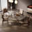 Rectangular Artificial Marble Dining Table Set-105170384