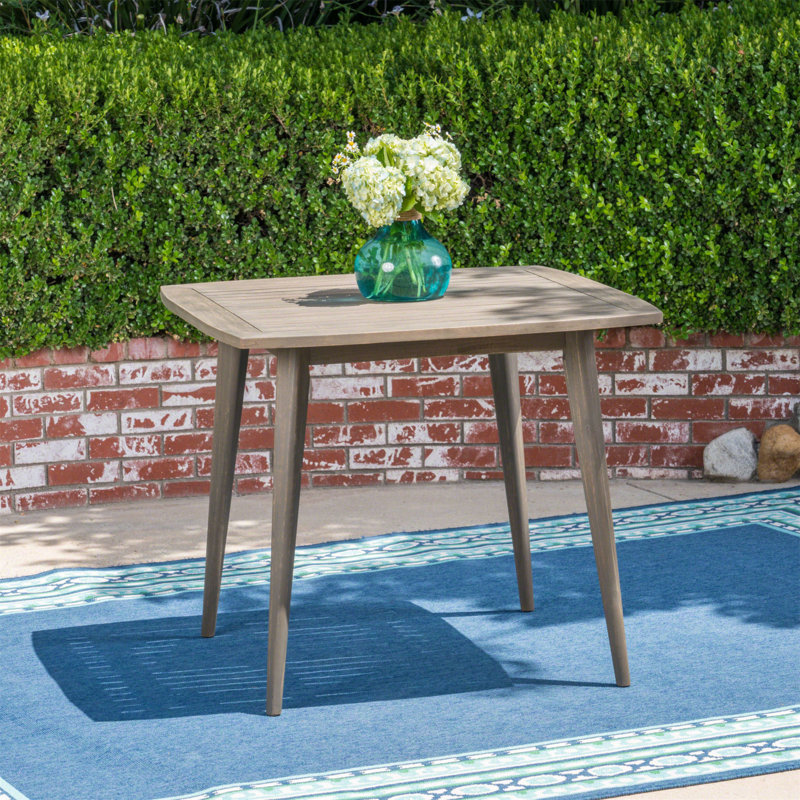 Charming Outdoor Wooden Table With Sturdy Construction For Versatile Use