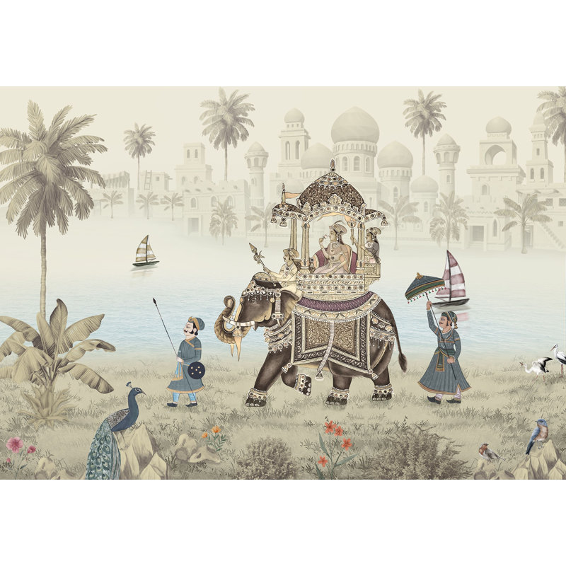 Murale Royal Palace, Beige, L 200 po x L 120 po