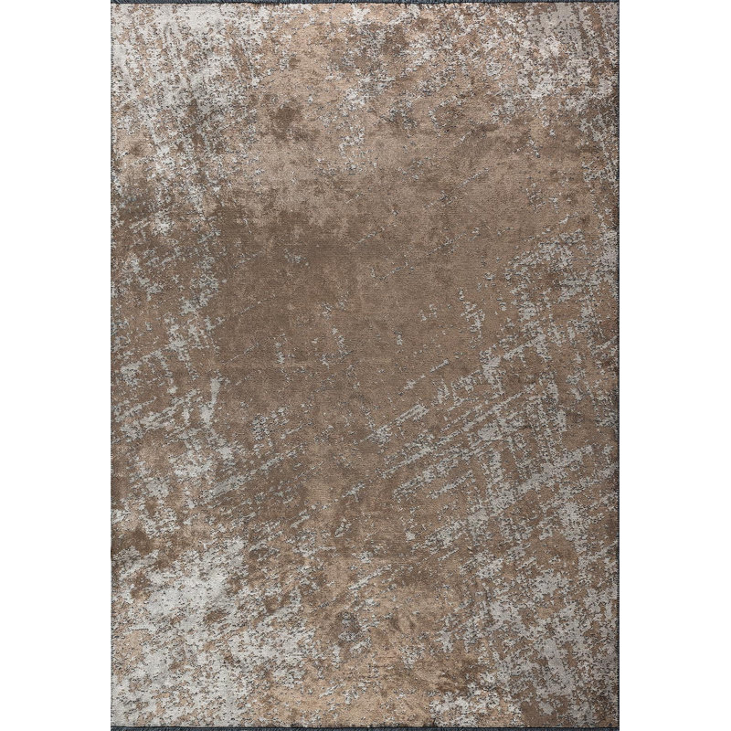 Anaise Abstract Hand Loom Indoor / Outdoor Area Rug, Rectangle 6'6" x 9'10"