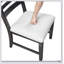 Ensemble de 2 chaises d'appoint de style classique avec finition espresso foncé et siège rembourré en bois, élégantes et confortables