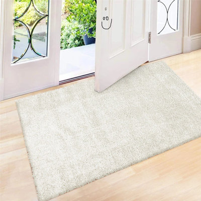 Solid Colour Shag Area Rug