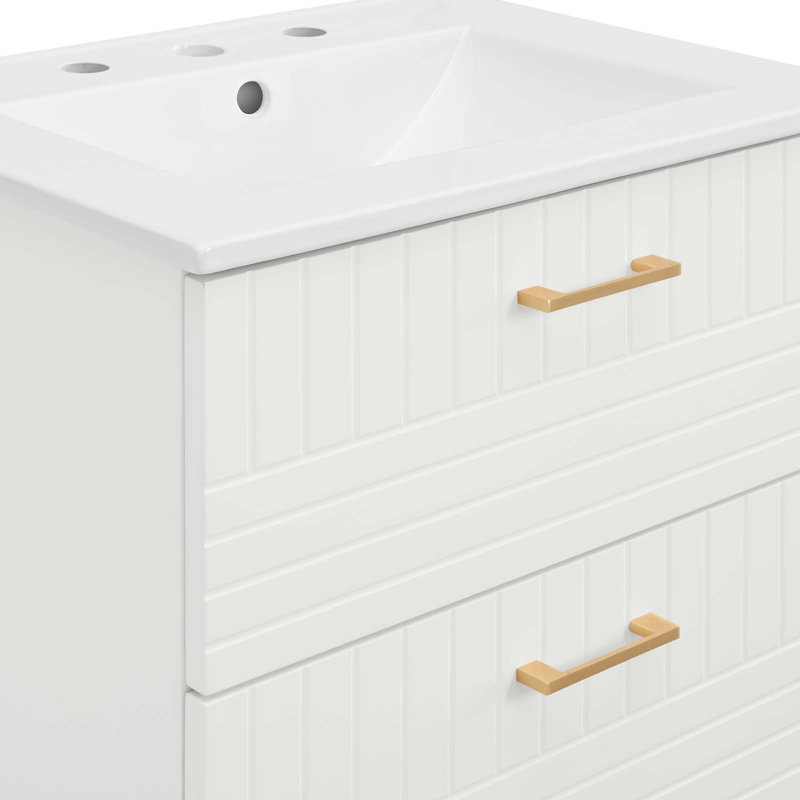 Meuble-lavabo 24 po Day Break par Modway, Blanc
