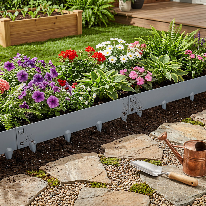 106 cm W Border Fencing, 24cm H x 106cm W