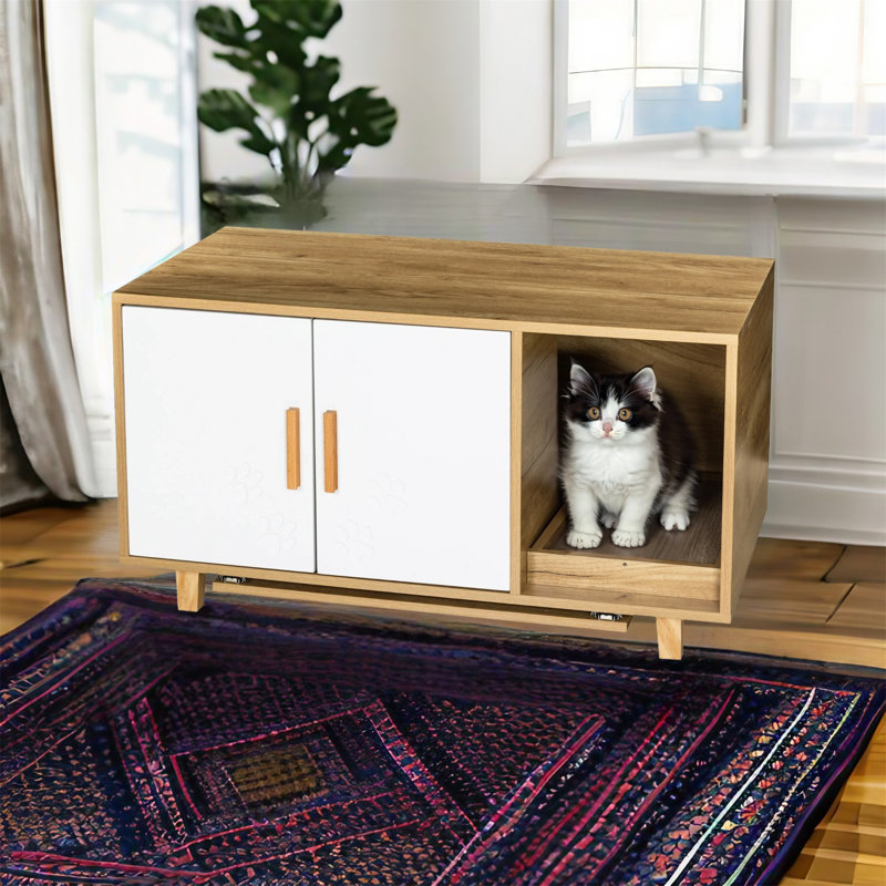 Très grand bac à litière pour chat