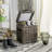 Merlie Rattan Storage Trunk - Square Kubu Wicker Basket with Lid, Living Room Organization