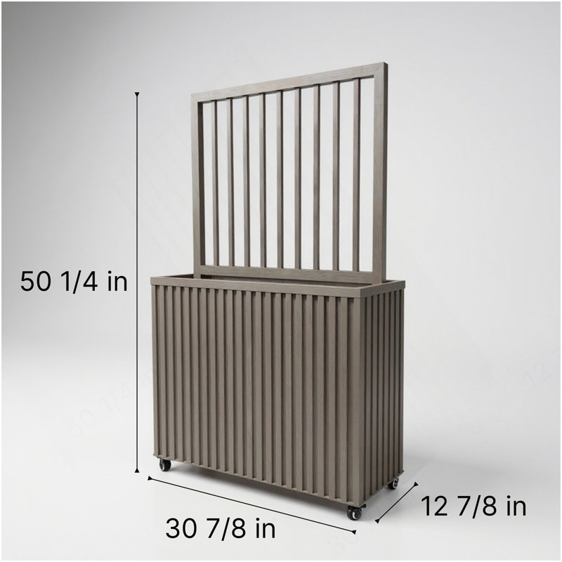 Jardinière Grove Divider - gris-brun, Gris brun