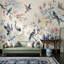 Décoration murale amovible fond blanc cassé ivoire-986224124-986224127