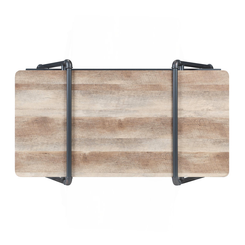 Table basse chêne et gris sable