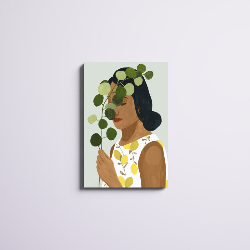 «Botany Portrait II», peinture sur toile, H 30 po x l 20 po