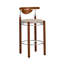 Tabouret de bar Nikko - beige / brun