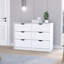Commode 4 tiroirs, finition blanche-714506373