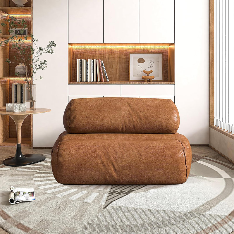 Faux Leather Sofa