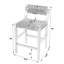 Tabouret de comptoir 25 po Brunetto