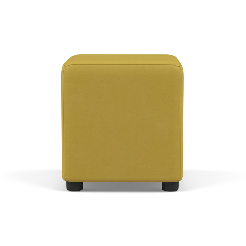 Faux Leather Cube Seating, Sunflower