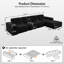Modular Sectional Sofa with Removable Ottoman & Chaise, Deep Tufted Couch-649808291