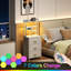 40cm W Metal Bedside Table
