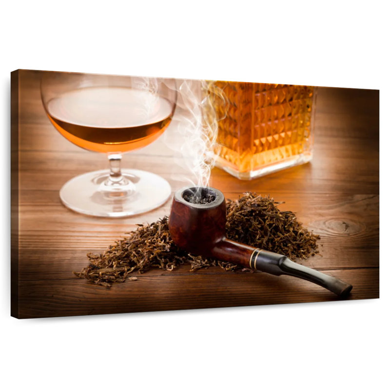 Senne Tobacco Pipe, 8" H x 12" W