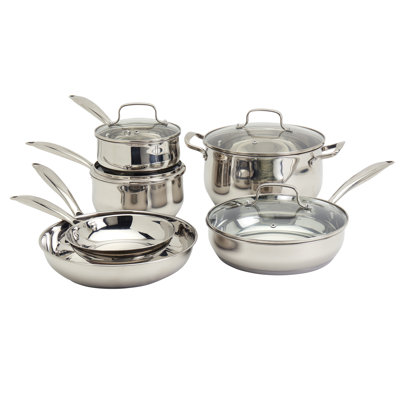 10 - Piece Stainless Steel Cookware Set