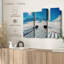 «Skis In Snowy Mountains», 3 pièces sur toile-98562445