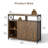 Heloise 39.37" Sideboard Buffet Cabinet With Sliding Barn Doors For Living Room, Dining Room, Kitchen, Hallway
