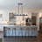 6-Light Kitchen Island Linear Chandelier