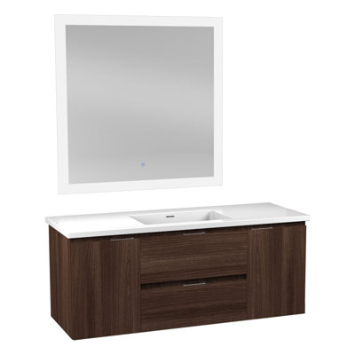 Conques 48'' Single Bathroom Vanity with Marble Top