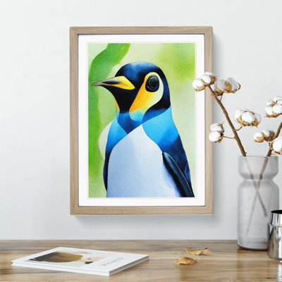 Penguin In Watercolour No.3 - Wall Art