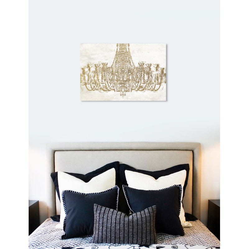 Glam Chandelier, impression sur toile tendue, H 20 po x l 30 po, Toile tendue