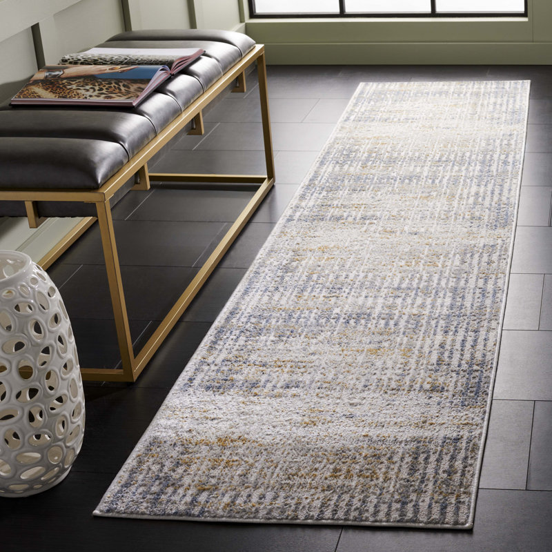 Tapis beige / bleu clair Palma 356, Rectangle 8 pi x 10 pi