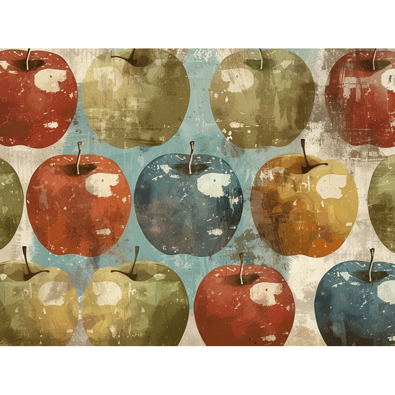 Apples Throw Pillow, Fruit  Pillows, 26"H x 26"W