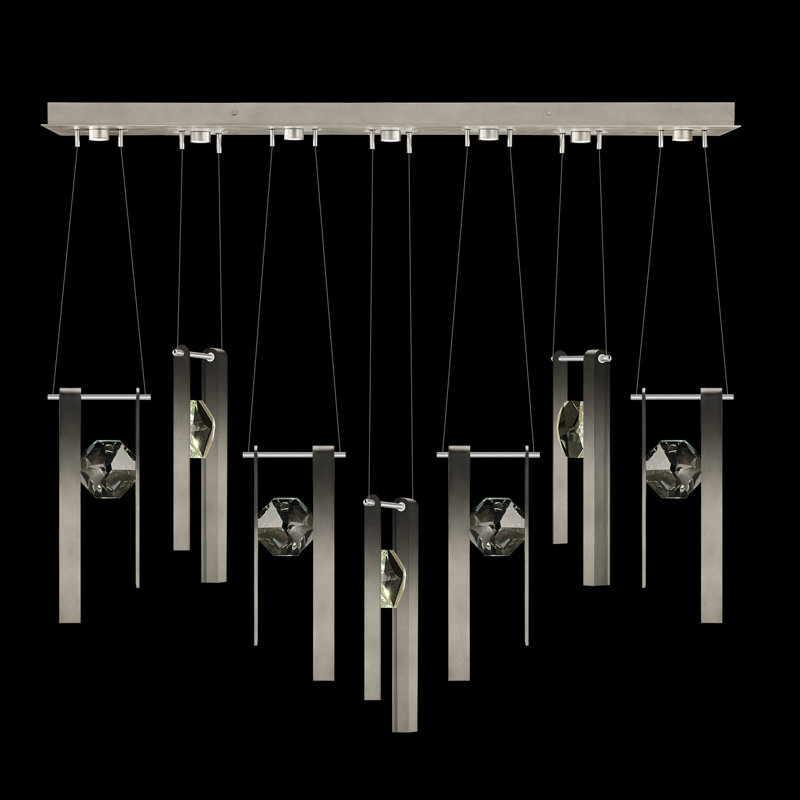 Aria 7 - Light LED Pendant, Soft Ombre Silver