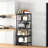 5 Tier Metal Wire Shelving Unit In Black, Suitable For Living Room, Bedroom, And Laundry, With 5.12 - Inch Vertical Poles 1.18 1.37 Shelves, Heavy Duty Design, Easy Tool Assembly, Baked Paint Scratch