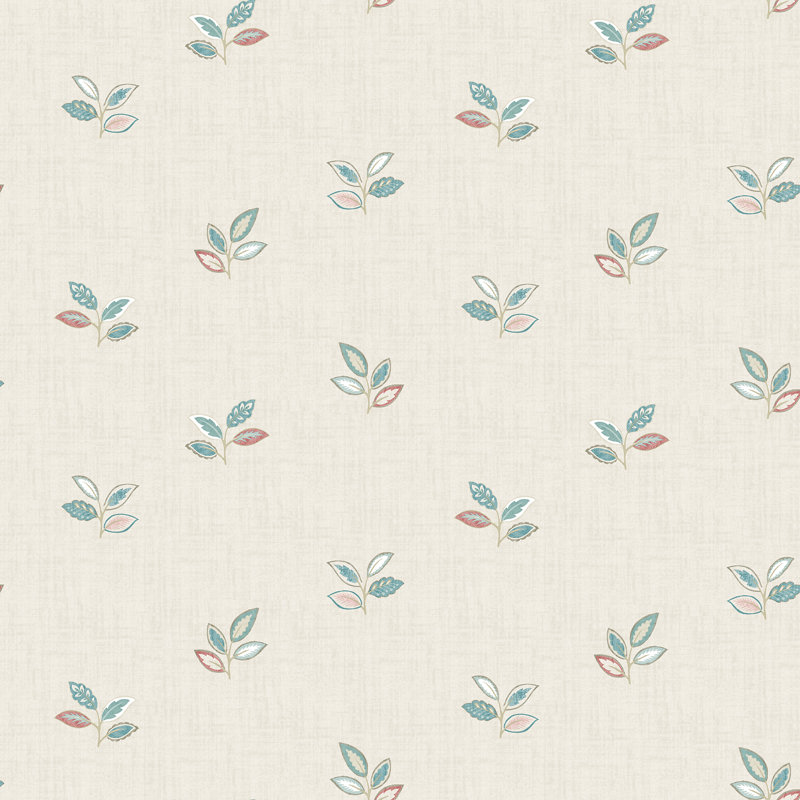 Rouleau de papier peint L 33 pi x l 20,5 po Ayen, Corail