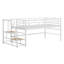 Lit mezzanine simple de taille moyenne: escalier de rangement intégré-1906118516
