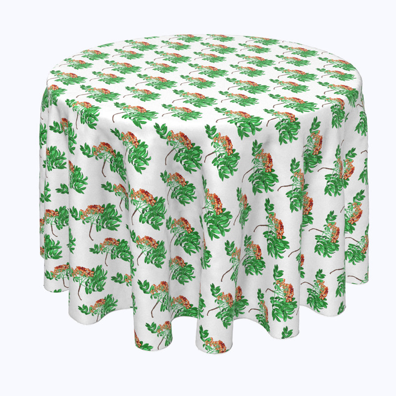 Omalley Floral Round Tablecloth, 108" x 108"