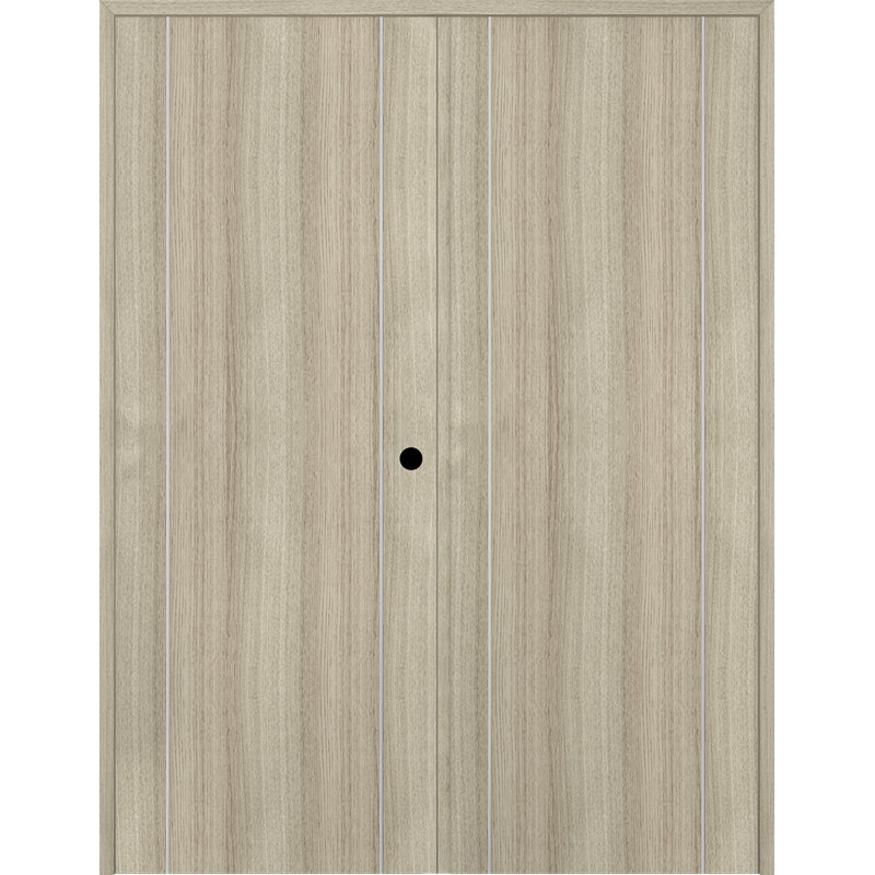 Porte standard double en bois manufacturé Optima 2U, 47,75 po x 79,37 po, Shambor, À gauche