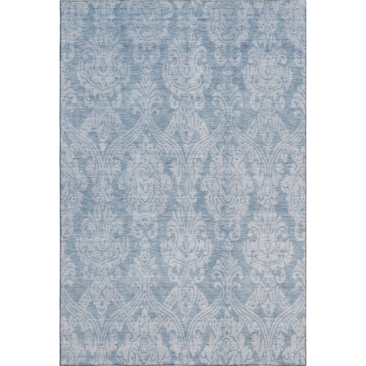 Premium Machine Washable Honig AMF1659 Damask Rug