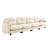 Four-Seater Modular Sectional Couch,Premium Chenille Fabric,With 2 Throw Pillows,Tufted Cushion Backrest Design,High-Density Foam Easy Install,Fits Bedrooms, Living Rooms, Reading Nooks-200466789-200466788