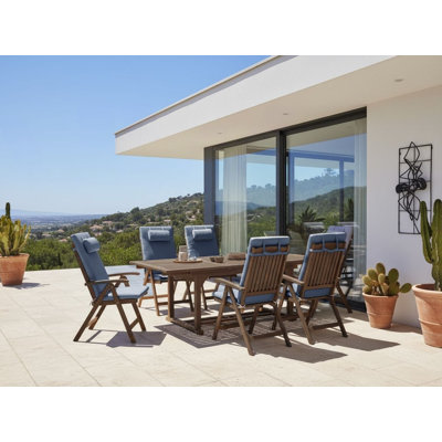 Acacia Patio Dining Set with Extendable